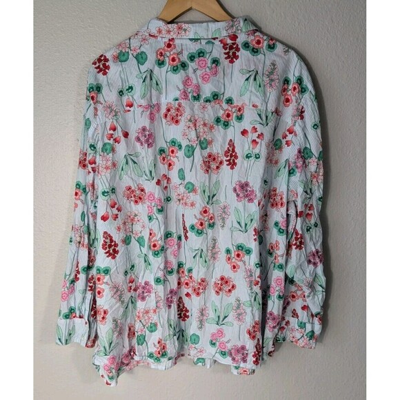 Tommy Hilfiger Floral Button Up 3XL Long Sleeve - Picture 3 of 9